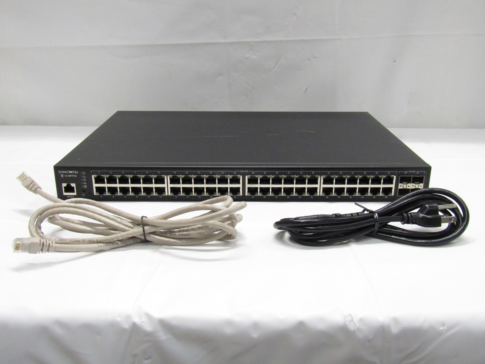 SonicWALL SWS14-48FPOE 48-Port 1GbE POE & 4x 10GbE SFP+ Managed Network Switch
