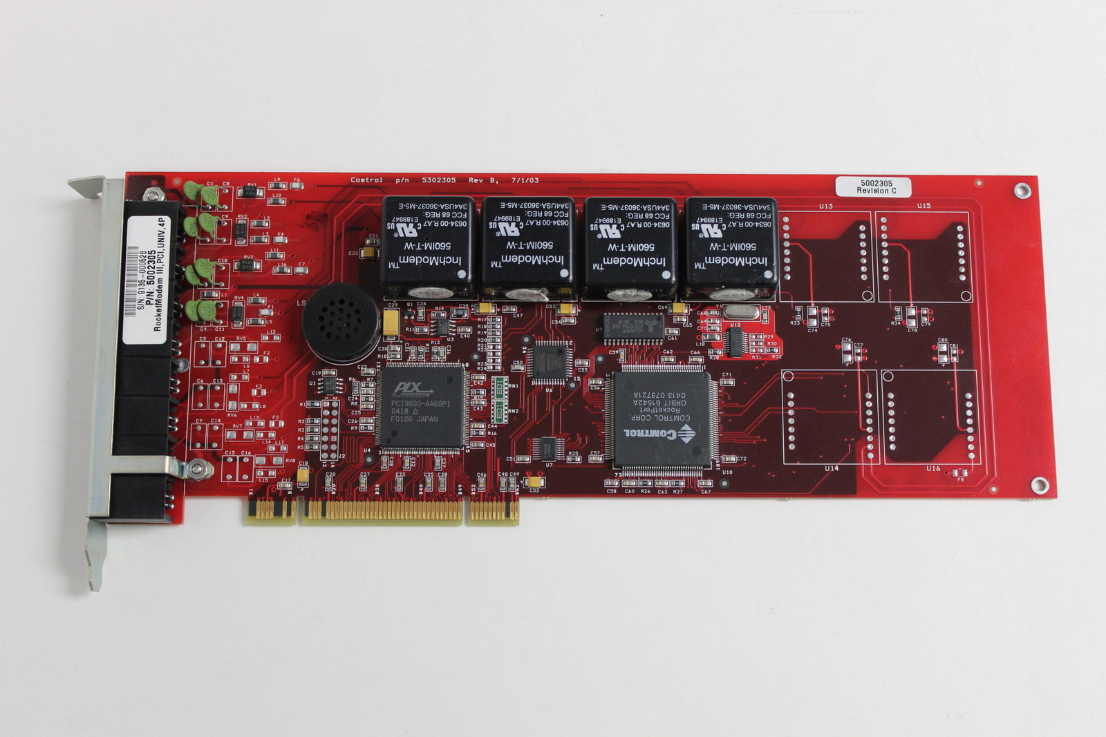 COMTROL 5002305 ROCKETMODEM III PCI UNIV 4 PORT 5302305 WITH WARRANTY