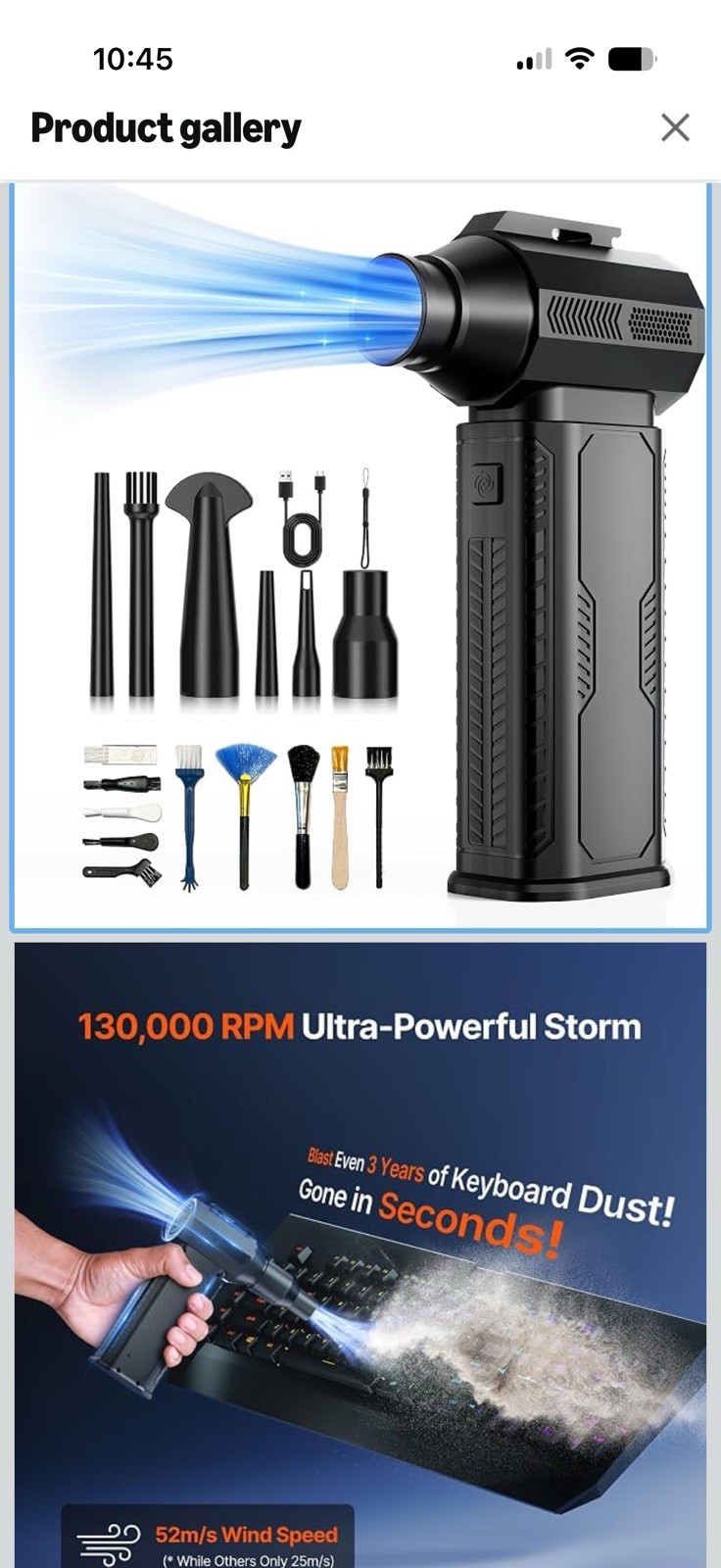 compressed air duster electric