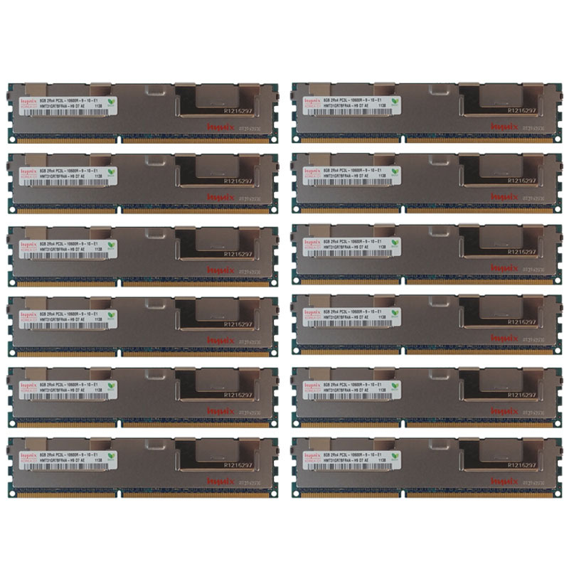 96GB Kit 12x 8GB HP Proliant SL335S SL390S BL685C G7 DL1000 Server Memory RAM