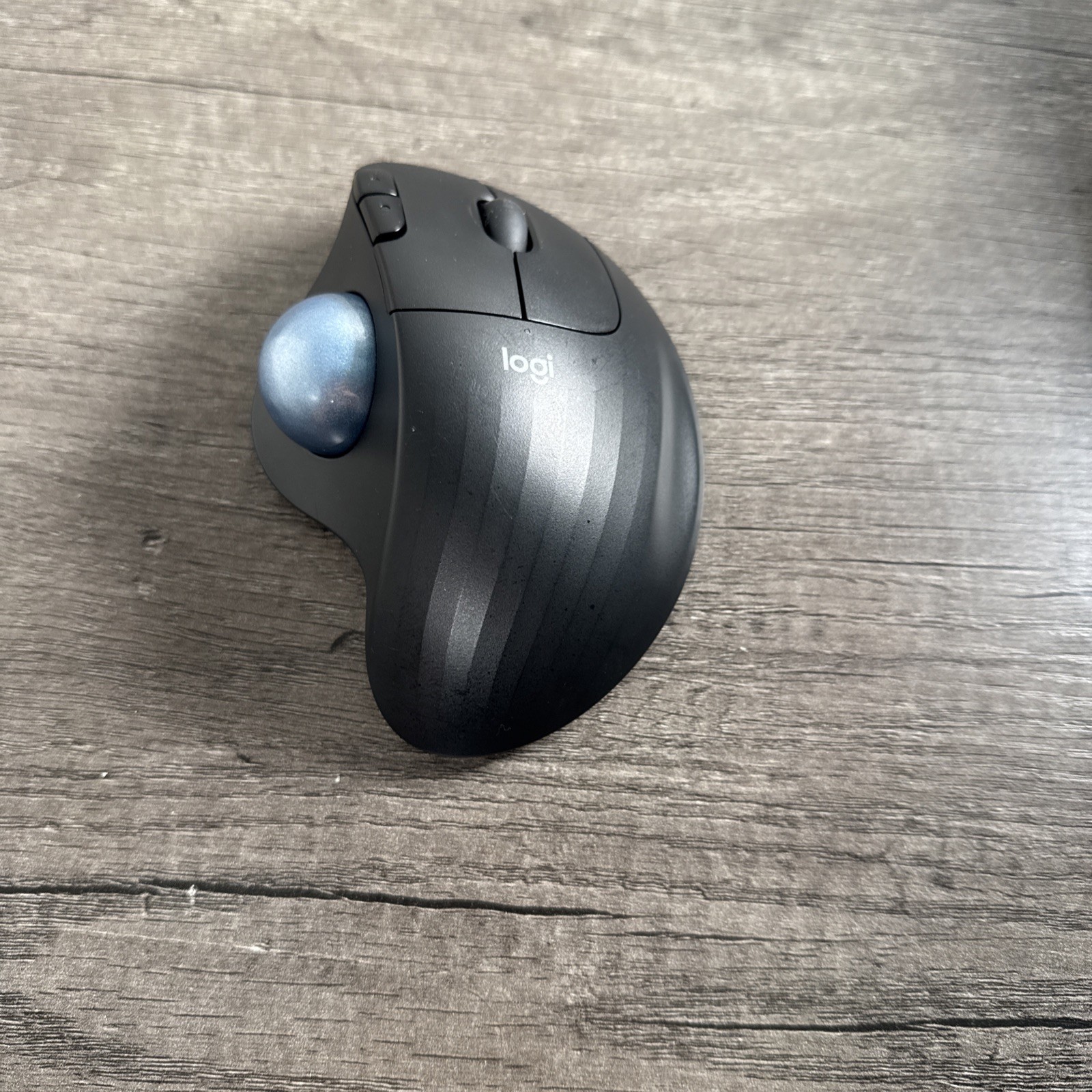Logitech ERGO M575S Wireless Trackball, Black+Blue, Bolt Receiver