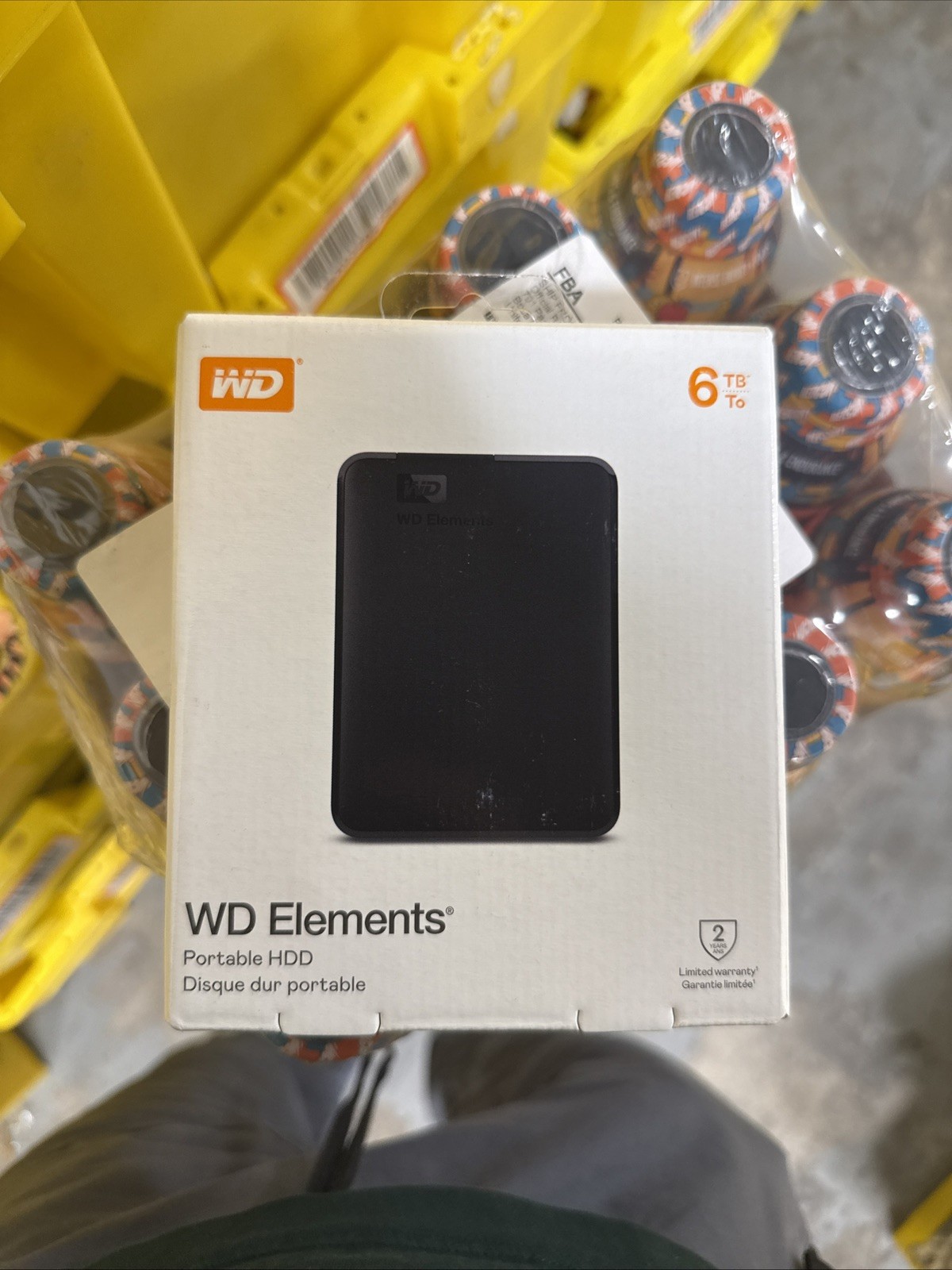 WD 6TB Elements Portable External Hard Drive for Windows USB 3.2 Gen 1/USB 3.0