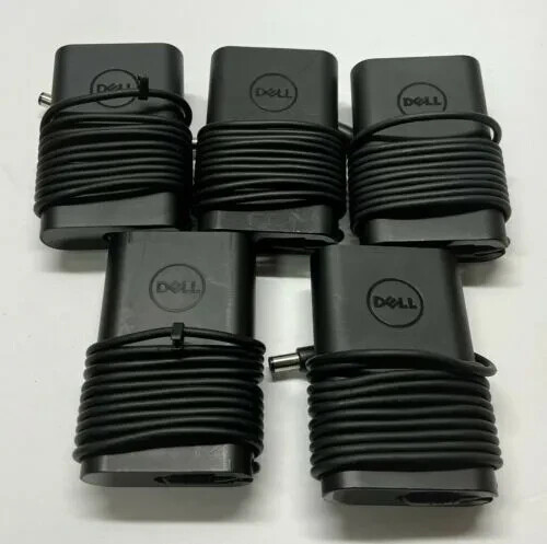 LOT 5 X OEM DELL 65W 0G4X7T AC Adapter 19.5V 7.4mm with CORD Brand New