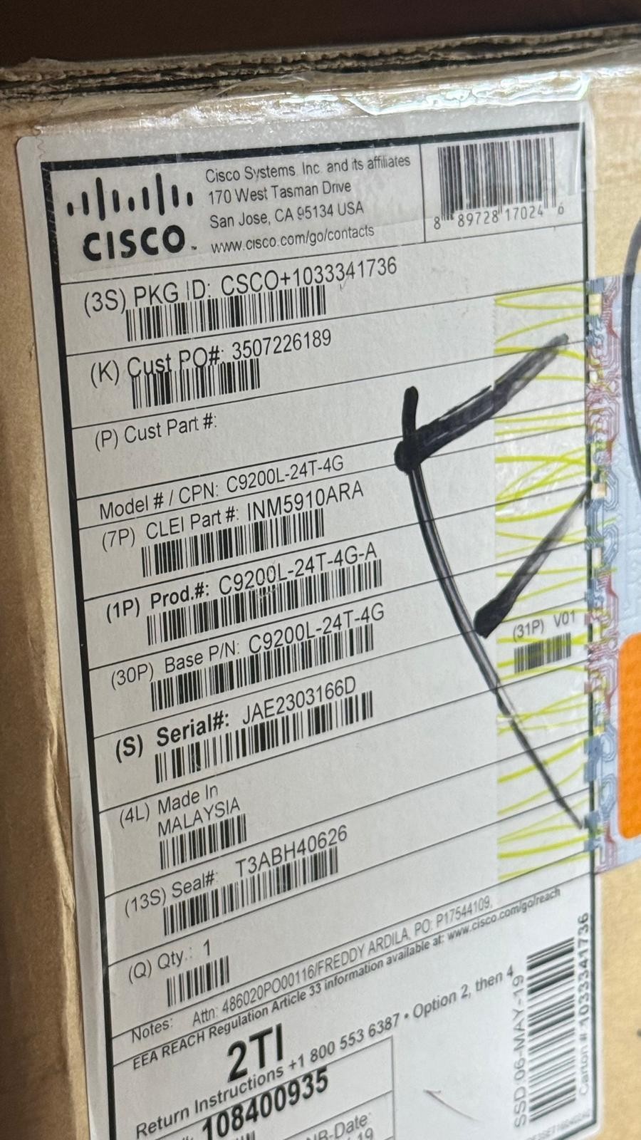 Cisco Catalyst C9200L-24T-4G-A  24-Port 9200 Series Network Switch OPEN BOX