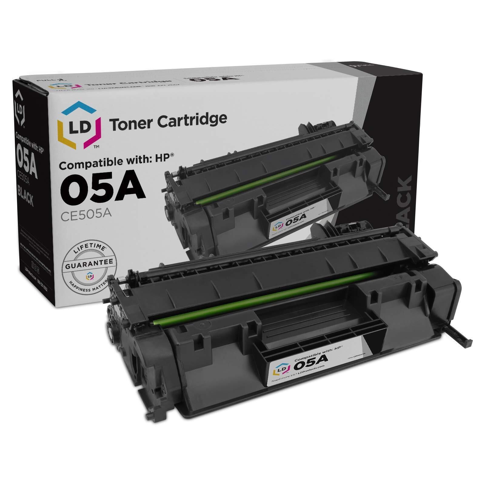 LD Compatible Replacement 05A CE505A Black Fits for HP Laserjet P2055d P2055dn