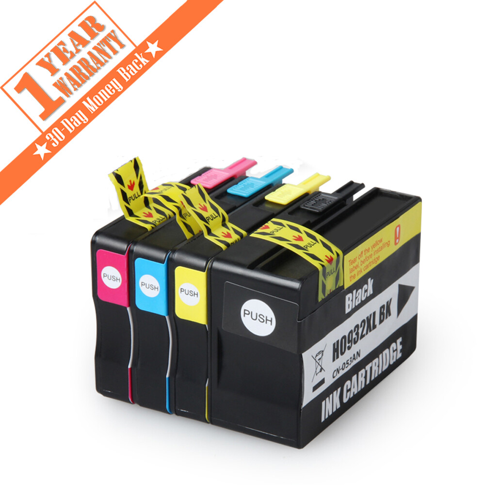 4-PACK 932XL 933XL Ink Cartridges High-Capacity For HP Officejet Pro 6600 6700