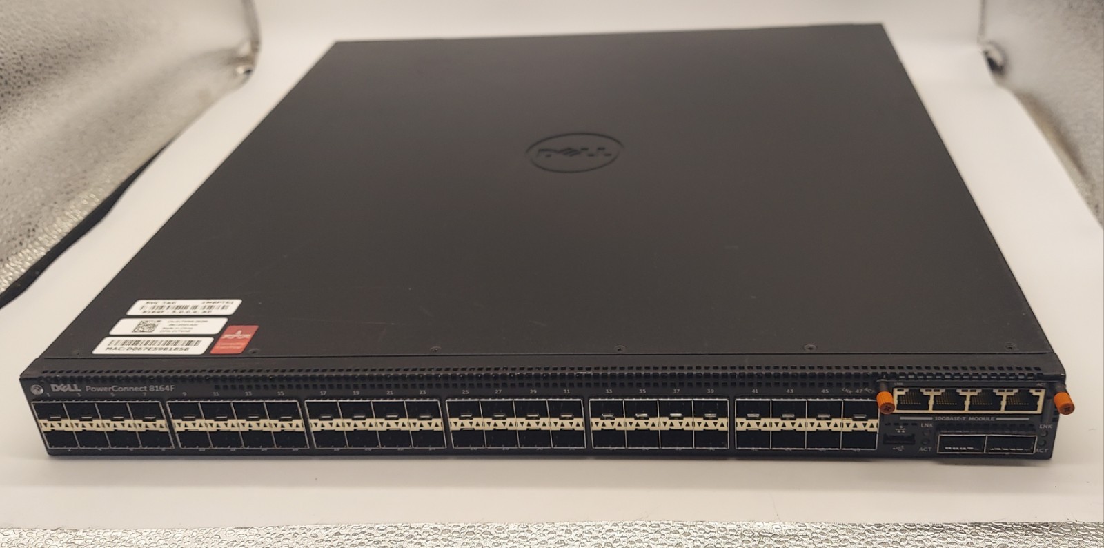 Dell PowerConnect 8164F 48-Port 10GB SFP+ & 2-40GB QSFP+ Network Switch w/HPP69