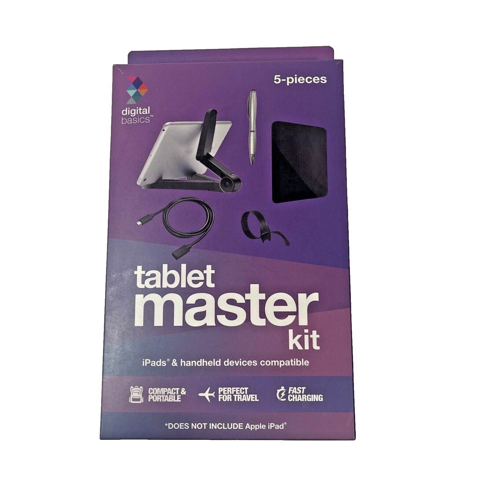 Digital Basics Tablet Master Kit Handheld Devices Black Missing Stylus & Zip Tie