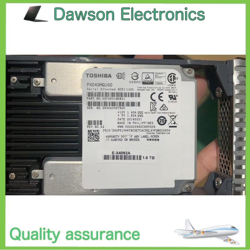PX04SMQ160 Toshiba Enterprise 1.6TB SAS 12Gbps 2.5"in Server Solid State Drive