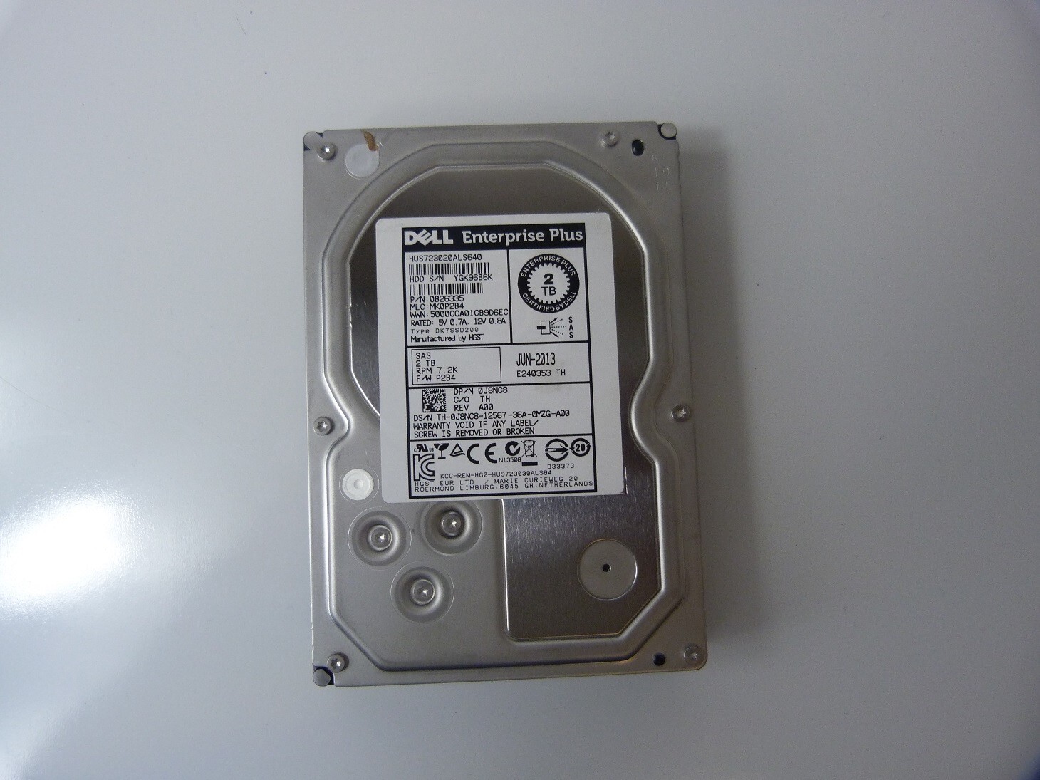 DELL J8NC8 0J8NC8 HUS723020ALS640 SAS   3.5  2TB SERVER  HARDDRIVE