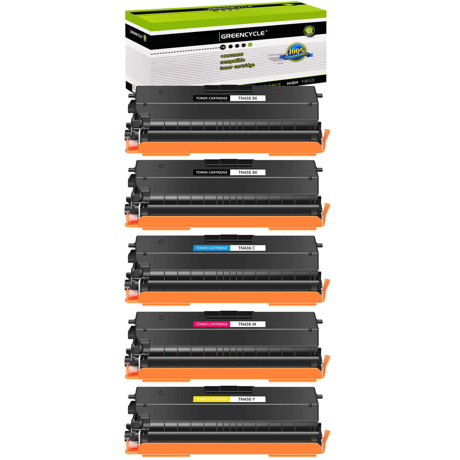 5PK BCYM Toner TN-436 Color Set For Brother HL-L8360CDW HL-L9310CDW HL-L8260CDW