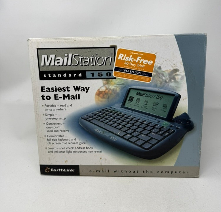 EarthLink MailStation Standard 150 Vintage Email Appliance New Open Box Complete