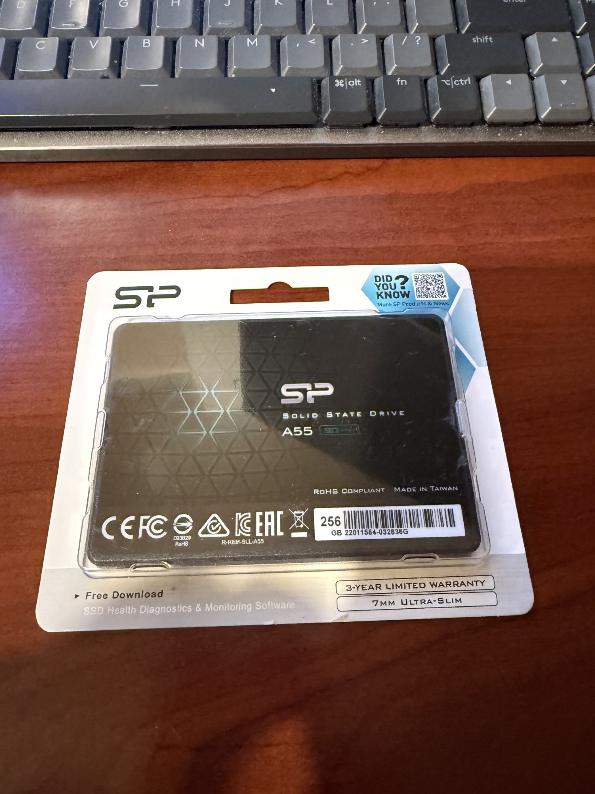 Silicon Power Ace A55 256GB 2.5" SATA III SSD SP256GBSS3A55S25 - New Sealed