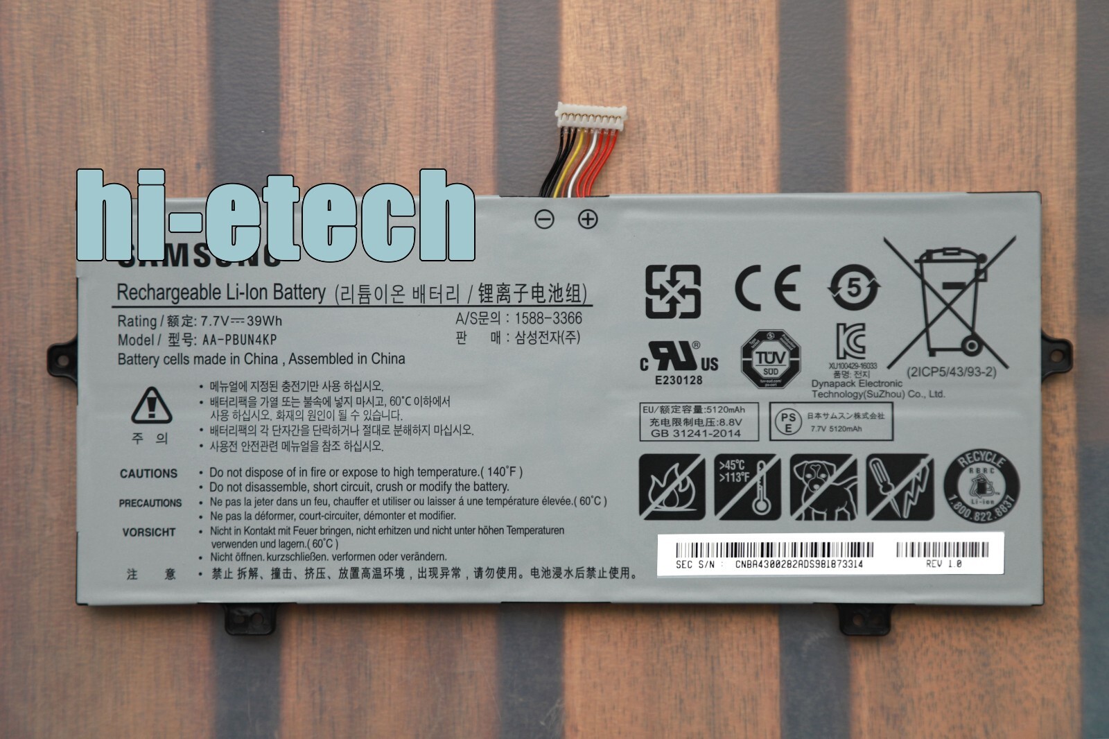 Genuine AA-PBUN4KP Battery for Samsung 930QAA 930QBE NP930QAA NT930QBE NT930QBV