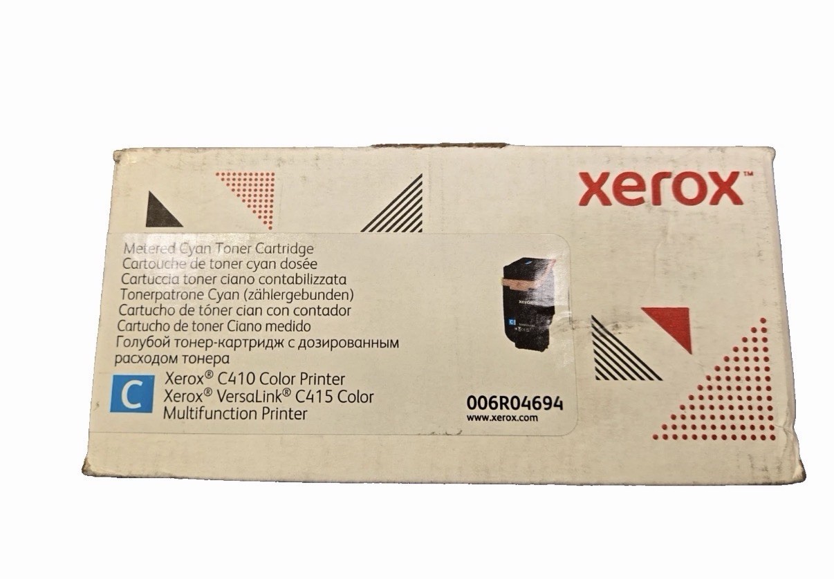 Xerox 006R04694 C410 VersaLink C415 Cyan Toner Cartridge Genuine - NEW