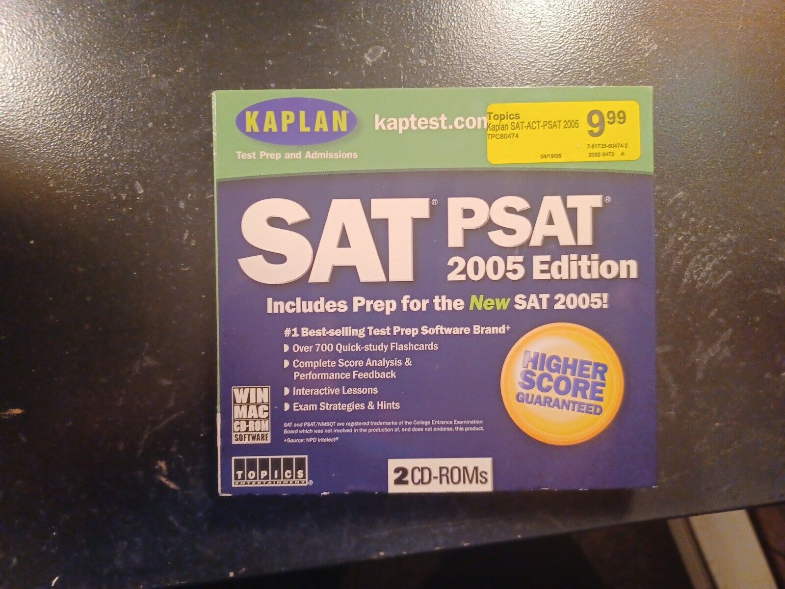 Kaplan 2005 SAT ACT PSAT Gold Edition Software Unopened