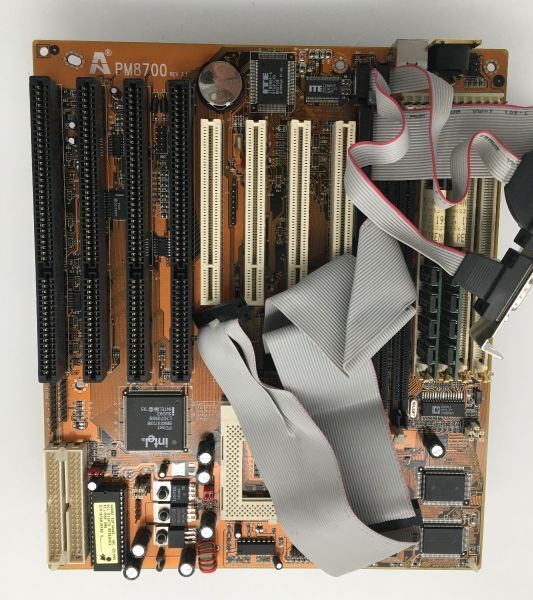 Amptron motherboard at , 4 isa, socket 7, rev3.1, cables