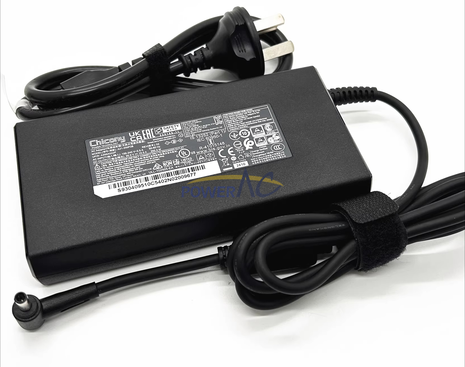 New Orginal MSI Sword 16 HX B14VGKG-841US A21-200P2B 200W Power Adapter Charger