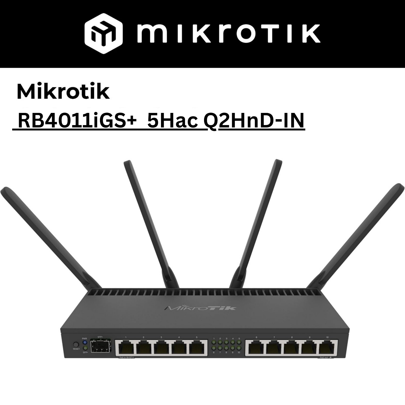 MikroTik RB4011iGS+5HacQ2HnD-IN-US New Sealed