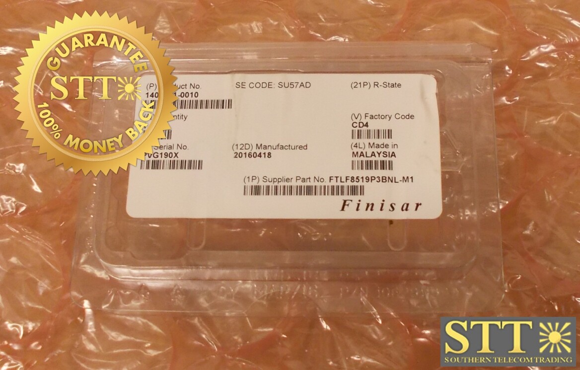 FTLF8519P3BNL FINISAR 1000BASE-SX SFP 850NM TXRX 2.125GB/S 3.3V NEW