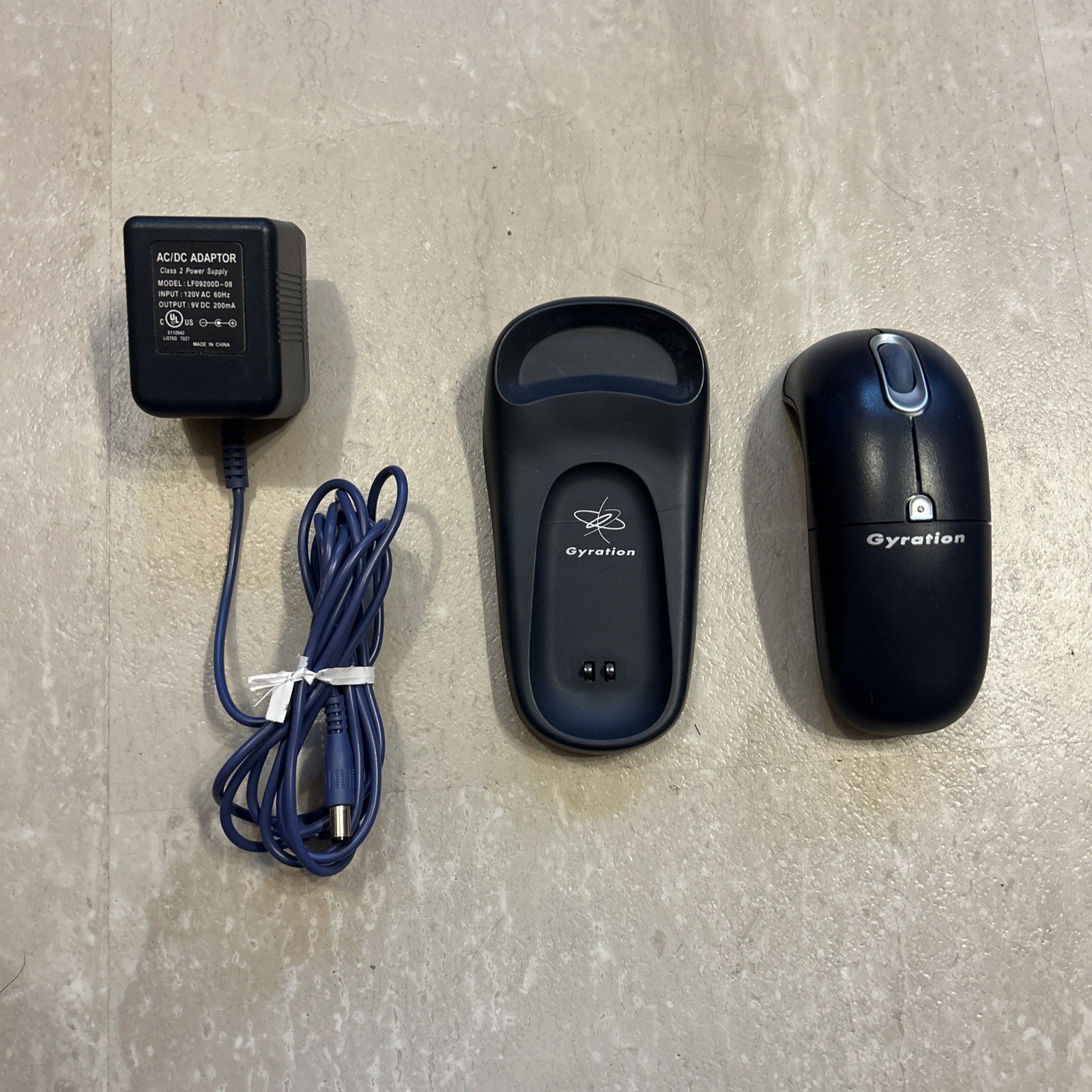 Gyration Ultra GT 30' Cordless Optical Mouse & Charging Cradle