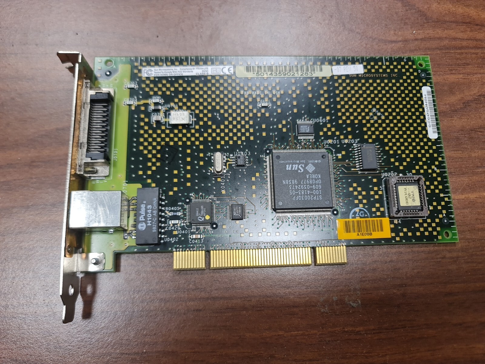 Sun Microsystems P/N 270-4359-05 XFMRS XFSUN6-COMBO1-2 100 BASE-TX Ethern Card