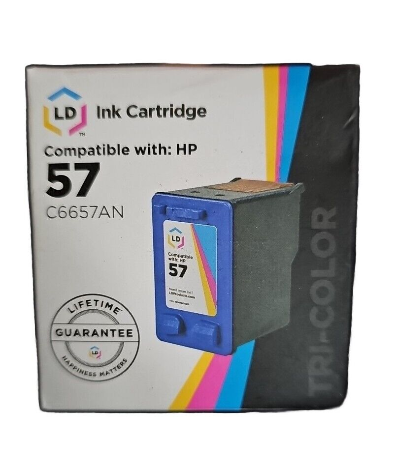 LD Products Reman Replacement Fits for HP 57 / C6657AN Color Ink Cartridges