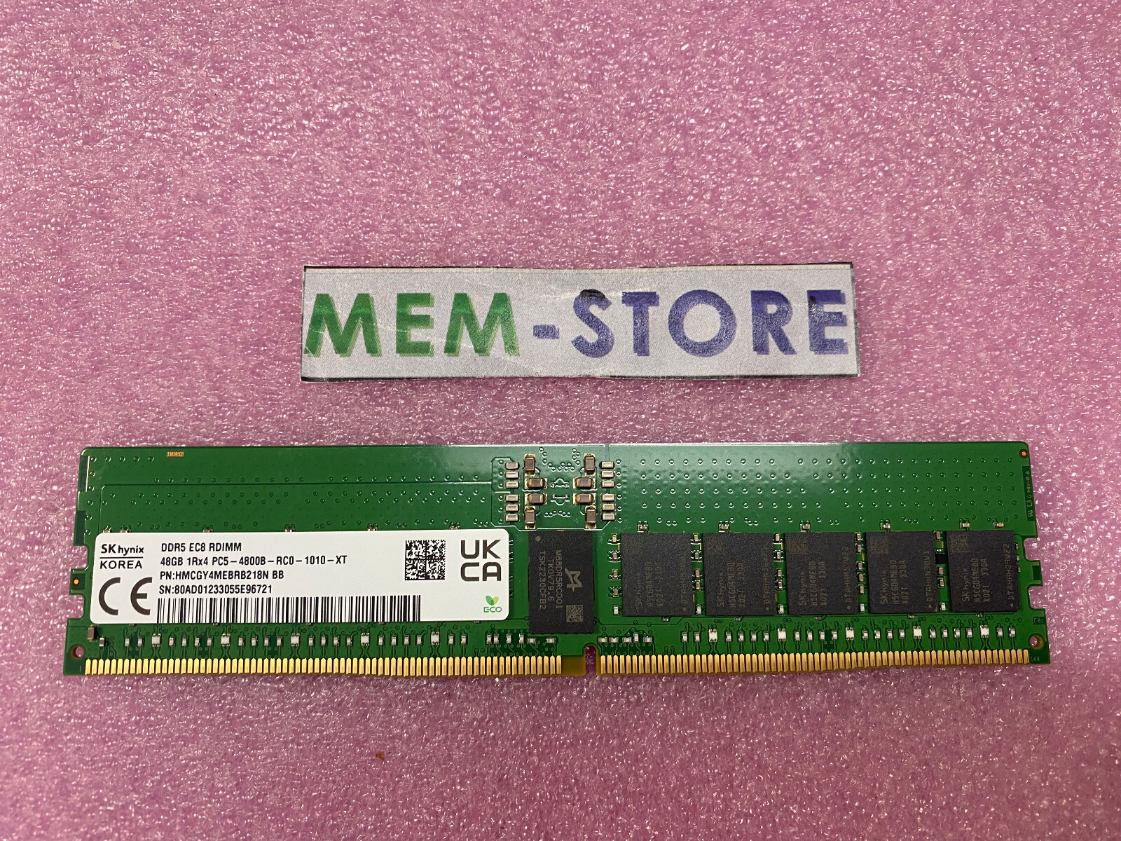 SkHynix HMCGY4MEBRB218N 48GB DDR5-4800MHz RDIMM 1RX4 RAM Memory for ASUS servers
