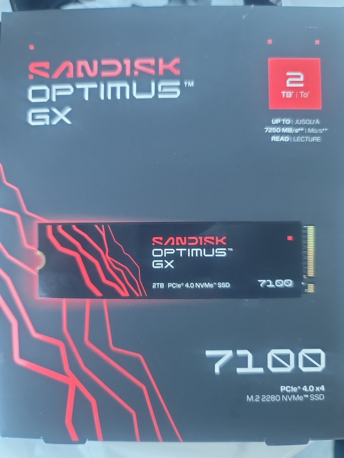 Sandisk Optimus GX 7100 2TB PCle 4.0 x4 M. 2 2280 NVMe SSD Brand New
