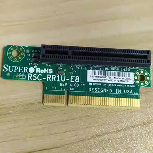 For Supermicro RSC-RR1U-E8 1U PCI-E x8 Riser Card Board