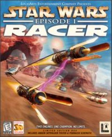 Star Wars Episode 1 Racer PC CD movie alien pod planet racing Anakin tracks game