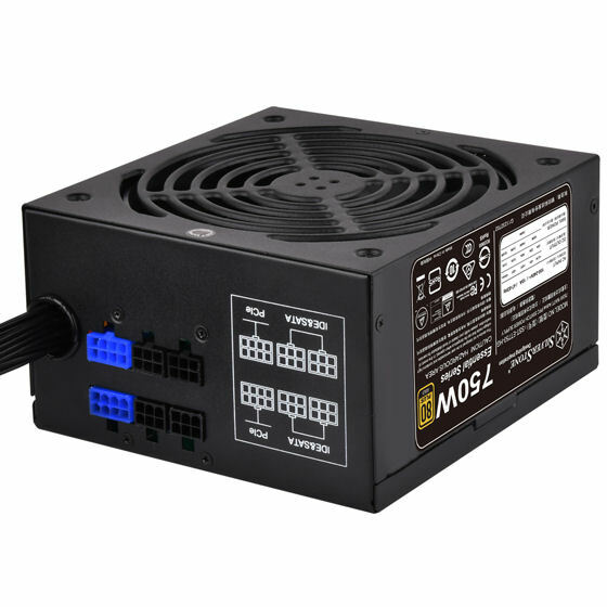 Silverstone ET750-HG 750Watt 80PLUS Gold Semi Modular Flat Cable ATX PS