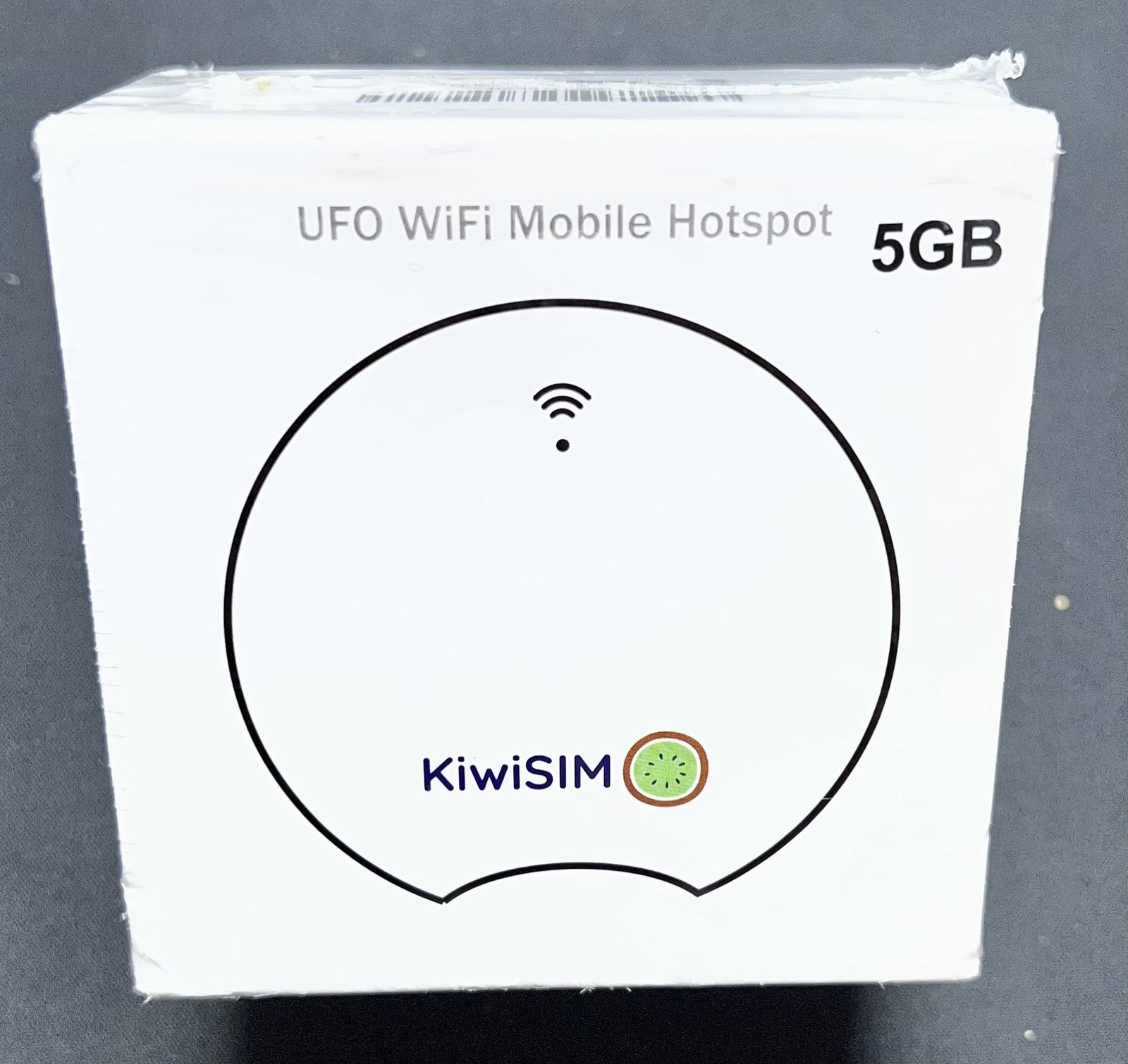 KiwiSIM UFO 4G LTE WiFi Mobile Hotspot Black Factory Sealed 5GB Package