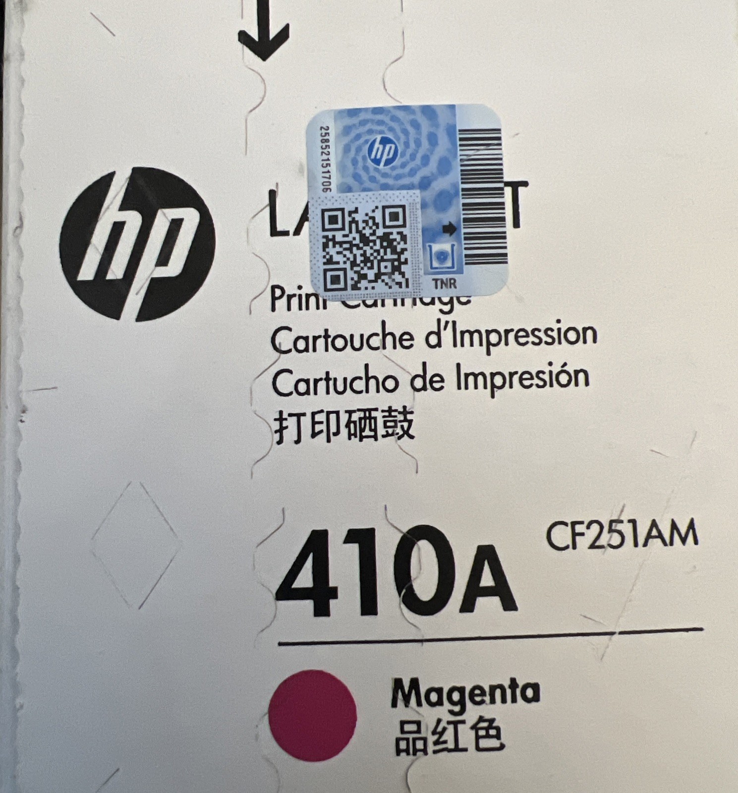 HP 410A (CF251-00904) Toner Cartridge - Magenta New  OEM