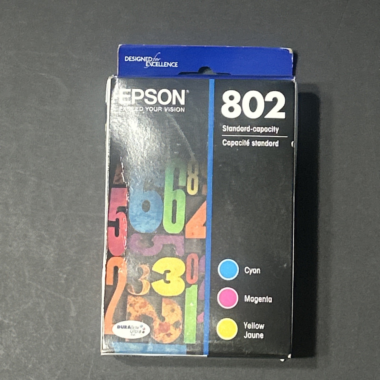 Epson 802 Cyan Magenta Yellow Tri-Color Ink Cartridge EXP 6/2026