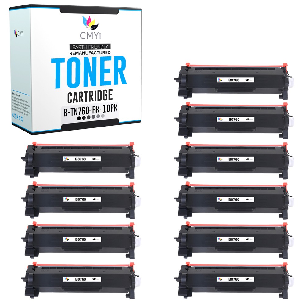 10X Compatible CMYi  760 Toner Cartridges fits Brother HL-L2325DW MFC-L2750DW XL