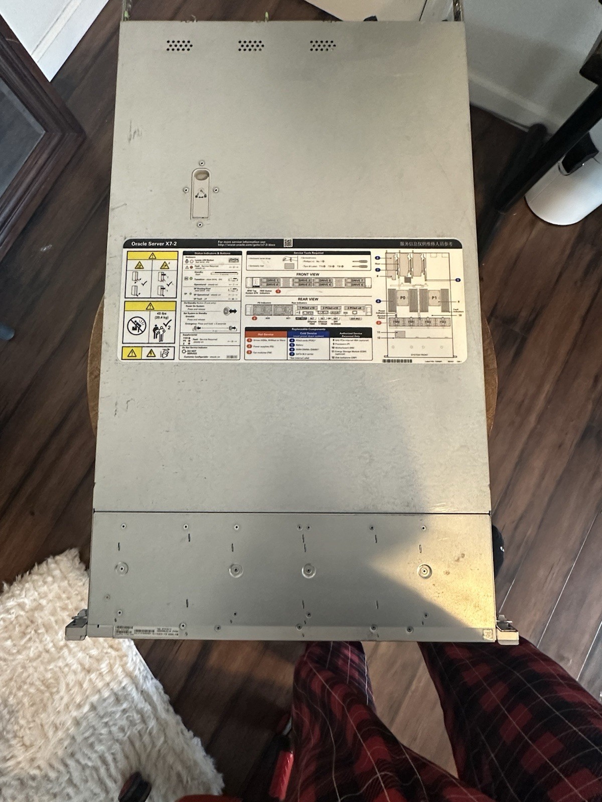 Oracle Server X7-2 2.4 TB HDD 1 TB SSD INTEL XEON 2x 32GB 2Rx4 PC4 DDR4