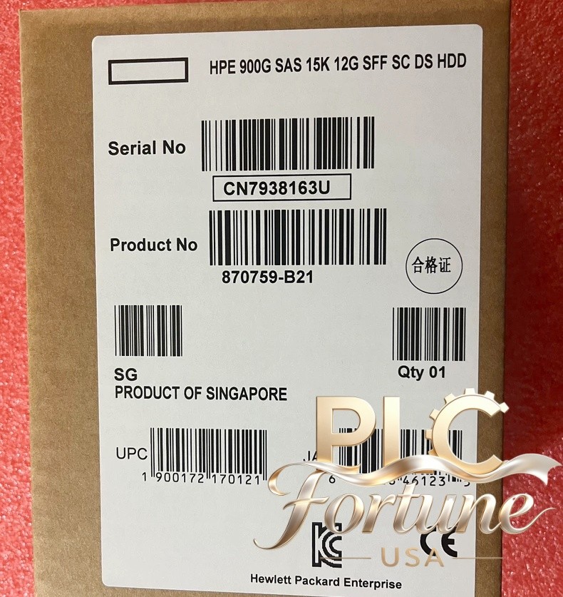 New 870759-B21 870795-001 HPE 900GB SAS 12G 15K SFF SC DS HDD Hard Drive