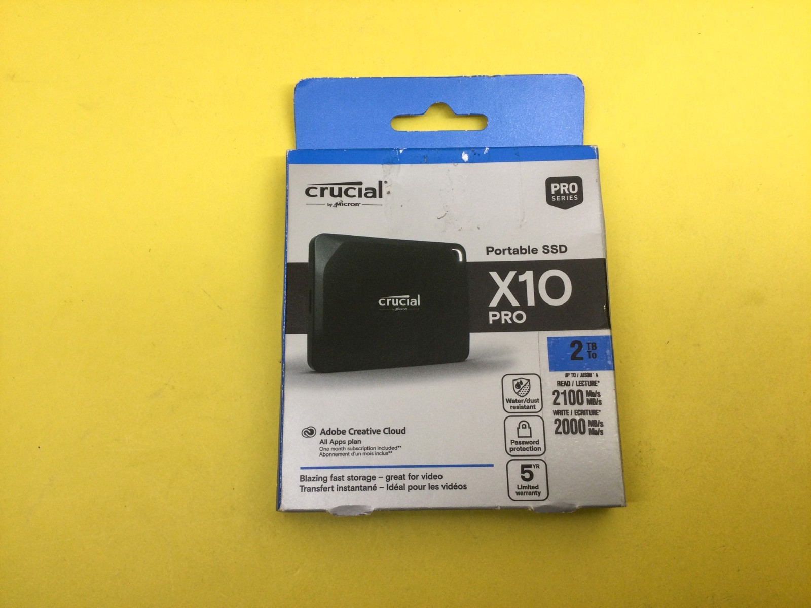Crucial X10 Pro 2TB USB 3.2 Type-C Portable External SSD CT2000X10PROSSD9 New