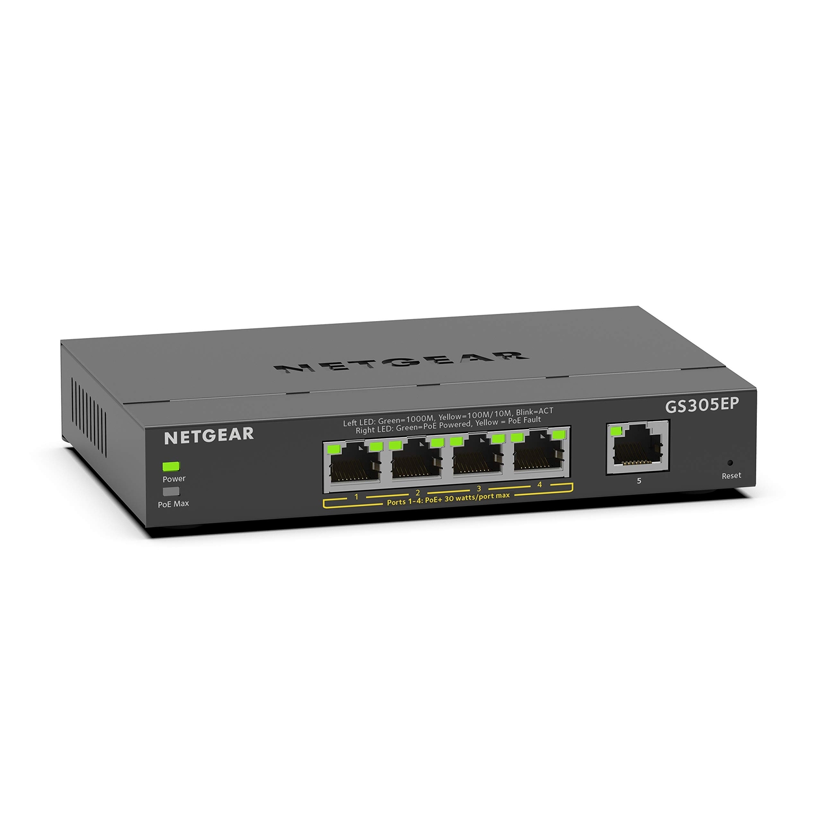 NETGEAR GS305EP PoE Gigabit Ethernet 5 Port Smart Managed Plus Switch 63W