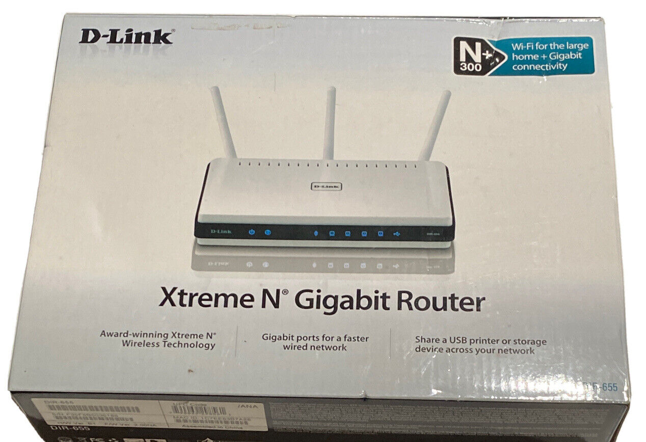 D-Link DIR-655 300 Mbps 4-Port Gigabit Wireless N Router
