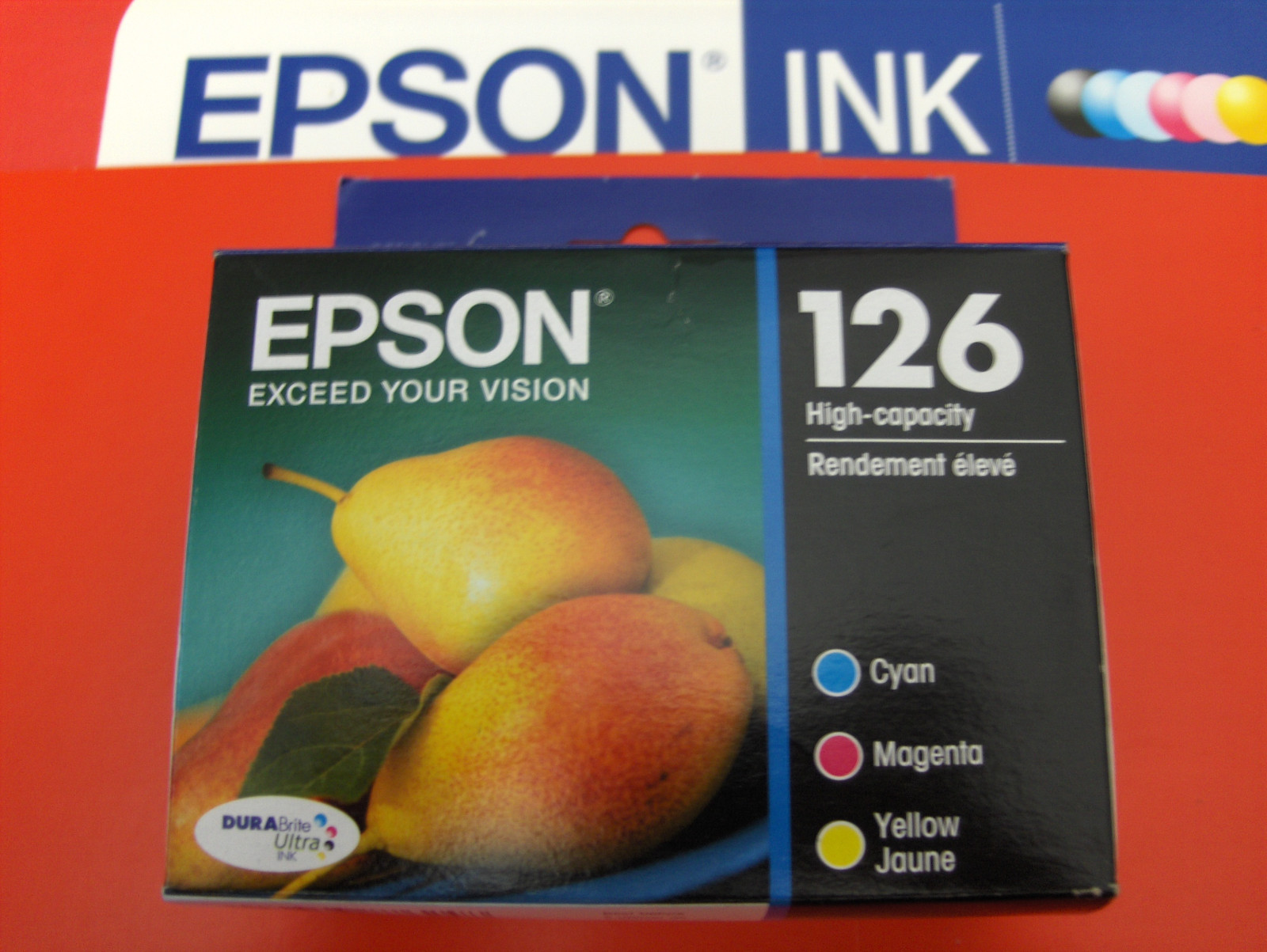 04-2019 NIB 3 Epson GENUINE 126 Color Ink T126520  NX330 NX430 435 520 545