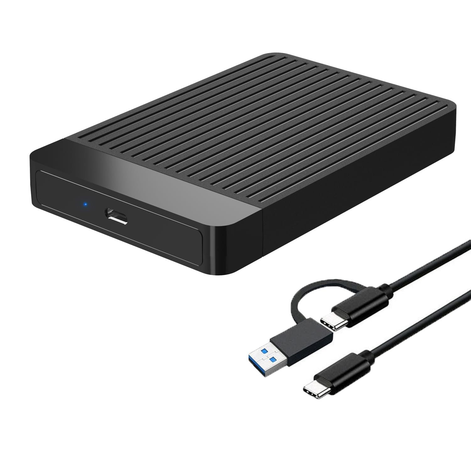 750GB Ultra Slim Portable External Hard Drive 2.5'' HDD USB 3.1 Type-C Storag...