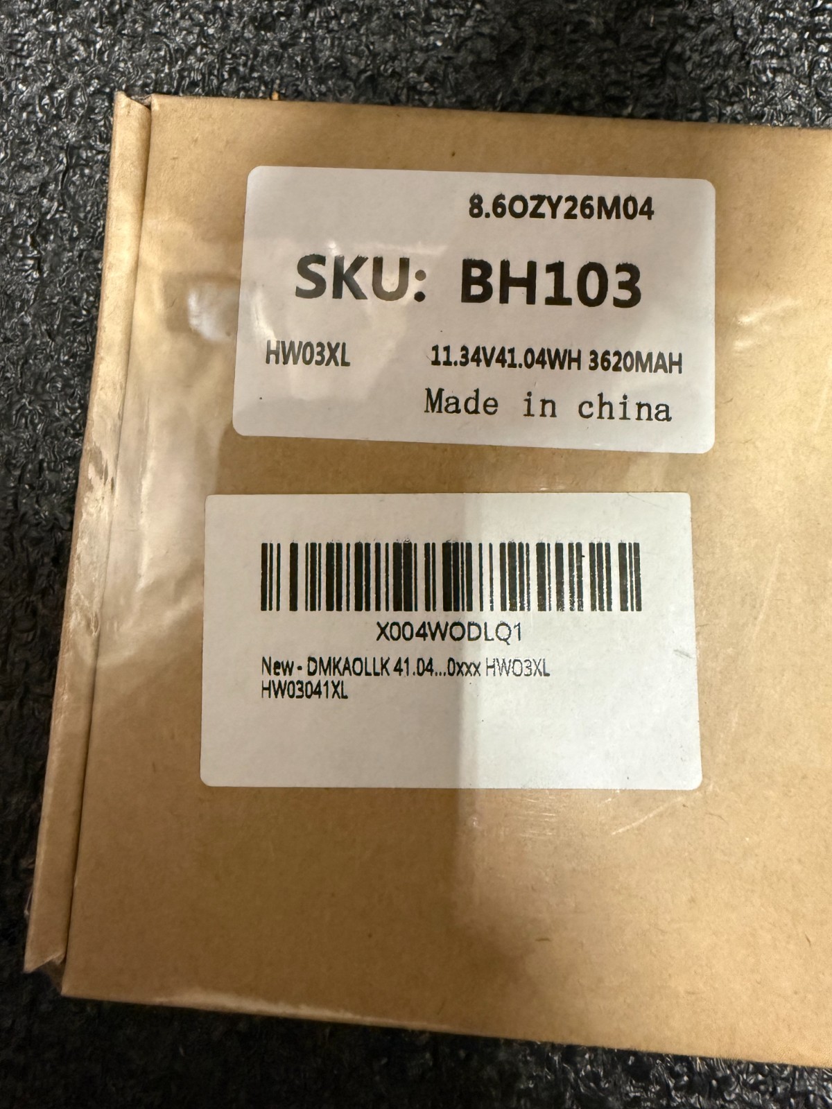 DMKAOLLK HW03XL 41.04Wh Laptop Battery for HP L97300-005 15-EG 15-EH 17-CN