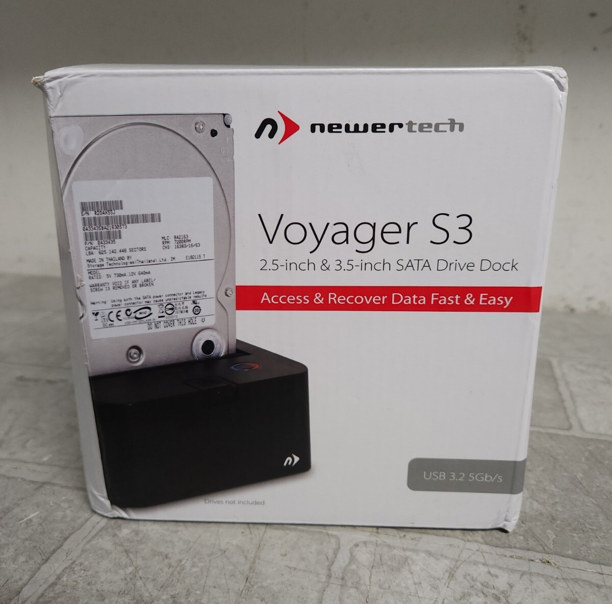 OPEN BOX Newertech Voyager S3 2.5" & 3.5 Inch SATA Drive Dock