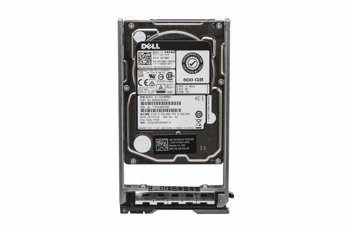 Dell 0DYDW0 600GB SAS Hard Drive 15000 RPM 2.5