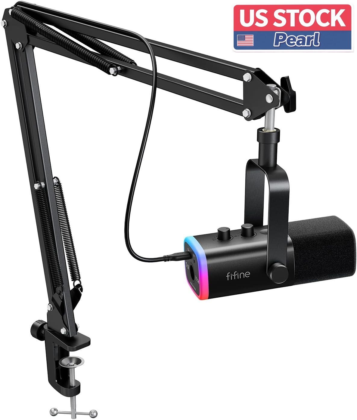 Gaming Microphone Set, Dynamic PC Microphone Ideal for Streaming and Podcasting