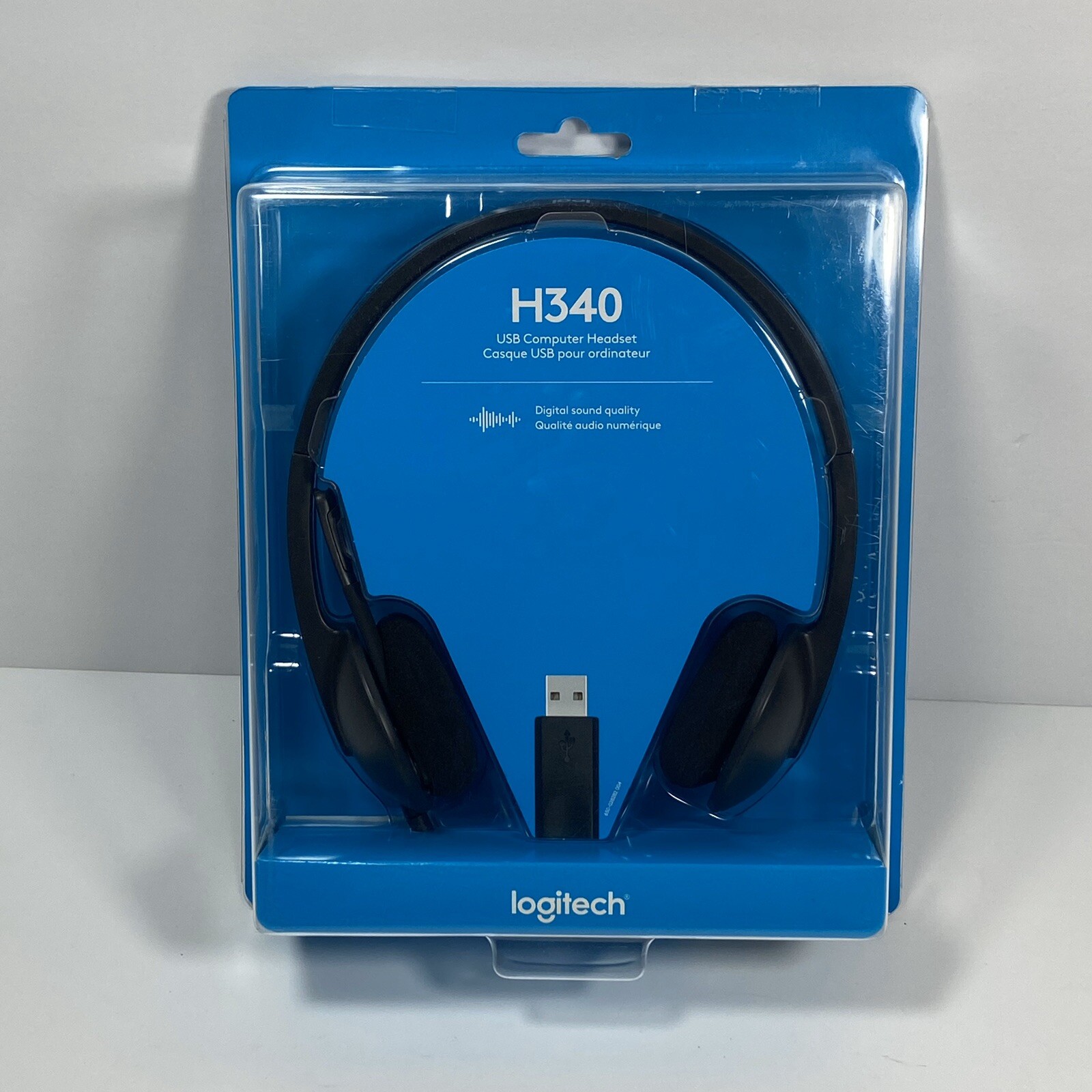 NEW SEALED-Logitech H340 Digital USB Computer Headset w/Noise Canceling MIC