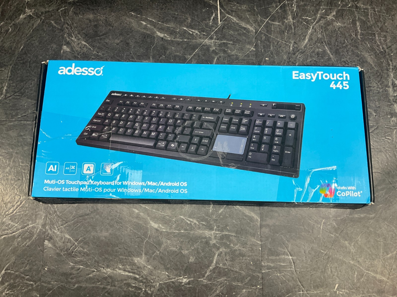 Adesso Touchpad Keyboard AKB-445UB ✅ ❤️️ ✅ ❤️ NEW OPEN BOX