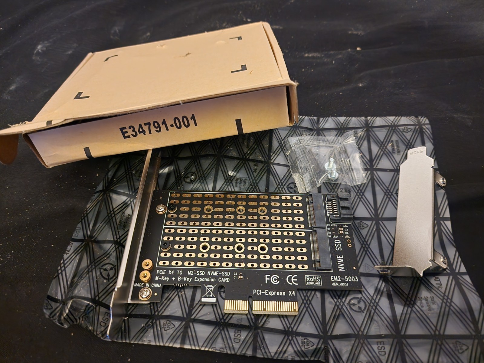 Dual M.2 NVME to PCIE Express 3.0 JMT 2X M.2 SSD to PCIe Gen3 x4 Expansion Card